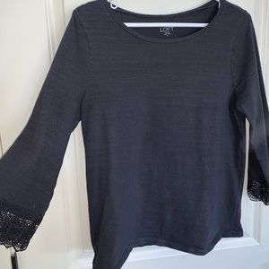 Grey long sleeved top from The LOFT